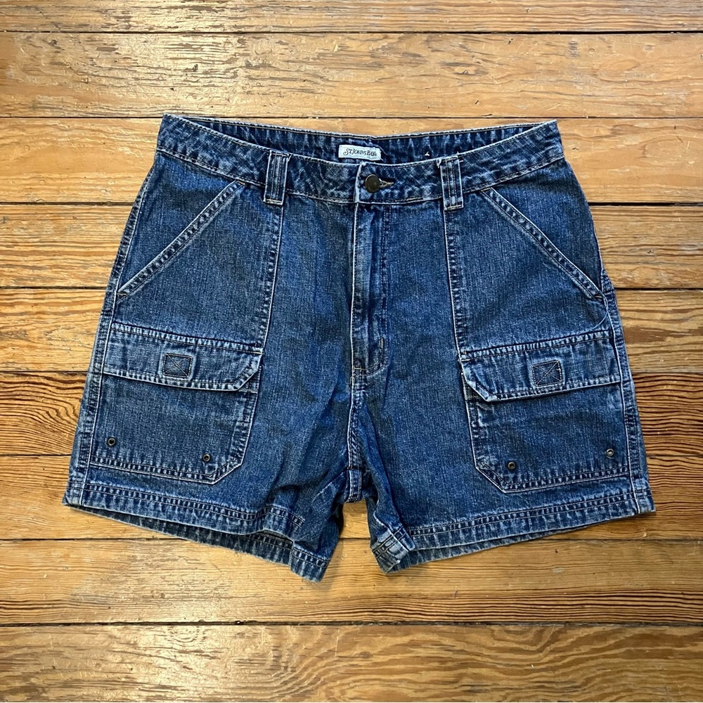 St. John's Bay vintage high waisted mom denim shorts size 10 womens